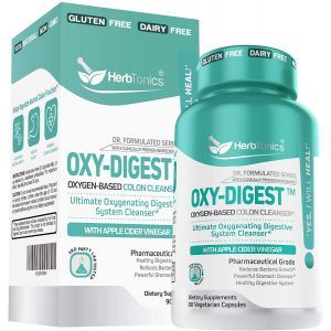 Очистка пищеварительной системы, Oxy-Digest, Herbtonics, 90 вегетарианских капсул