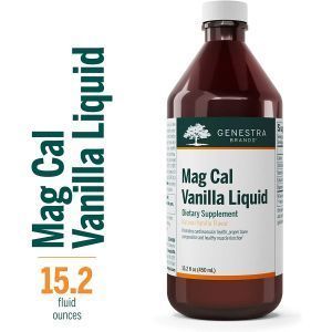 Жидкий Кальций Магний, Cal Mag Liquid, Genestra Brands, ванильный вкус 450 мл