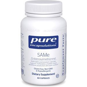 S-аденозилметионин, SAMe (S-Adenosylmethionine) 60's, Pure Encapsulations, 60 капсул