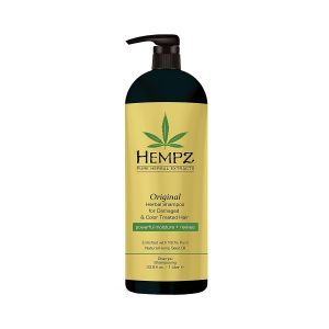 Растительный шампунь, оригинальный, для поврежденных и окрашенных волос, Original Herbal Shampoo, Hempz, 1 л.