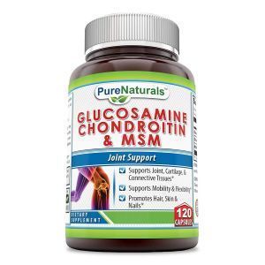 Глюкозамин, хондроитин и МСМ, Glucosamine, Chondroitin and  MSM, Pure Naturals, 120 капсул