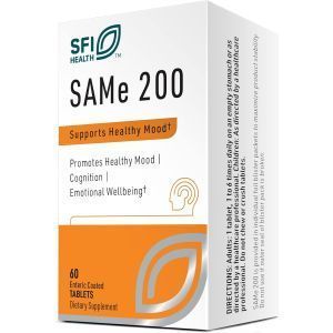 S-аденозил-L-метионин, SAMe, Klaire Labs, 200 мг, 60 таблеток