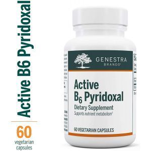 Витамин B6 (Пиридоксаль-5-Фосфат), Active B6 Pyridoxal, Genestra Brands, 60 вегетарианских капсул