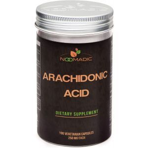 Арахидоновая кислота, Arachidonic Acid, Noomadic, 250 мг, 100 вегетарианских капсул  
