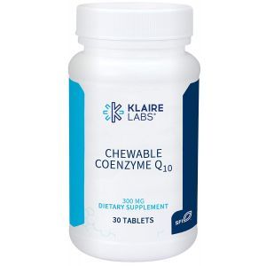 Коэнзим Q10, жевательный, Chewable Coenzyme Q10, Klaire Labs, 300 мг, 30 таблеток
