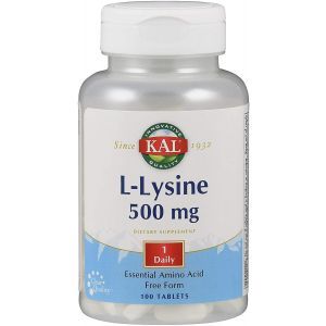 L-лизин, L-Lysine, KAL, 500 мг 100 таблеток
