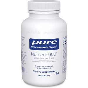 Мульти-витаминная/минеральная формула без железа и меди, Nutrient 950, Pure Encapsulations, 90 капсул