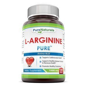 L-аргинин, L-Arginine, Pure Naturals, 1000 мг, 120 таблеток