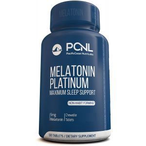 Мелатонин, Melatonin, PacificCoast, 5 мг, 120 жевательных таблеток