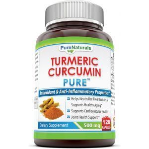 Куркумин, Turmeric Curcumin, Pure Naturals, 500 мг, 120 капсул