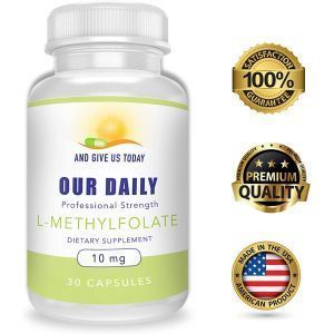 L-метилфолат, L-Methylfolate, Our Daily Vites, 10 мг, 30 вегетарианских капсул