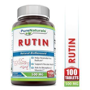 Рутин, Rutin, Pure Naturals, 500 мг, 100 таблеток