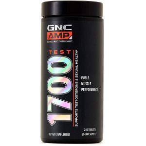 Поддержка уровня тестостерона, AMP TEST 1700, GNC, для мужчин, 240 таблеток
