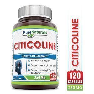 Цитиколин, Citicoline, Pure Naturals, 250 мг, 120 капсул