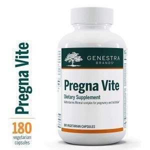Мультивитамины и минералы  для беременных, Pregna Vite, Genestra Brands, 180 вегетарианских капсул