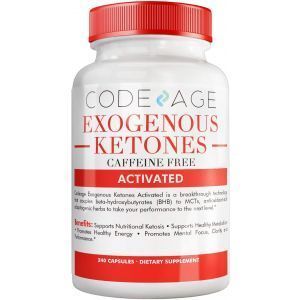 Экзогенные кетоны, Exogenous Ketones, Codeage, без кофеина, 240 капсул