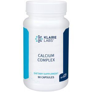 Кальций (комплекс), Klaire Labs, 200 мг, 90 капсул