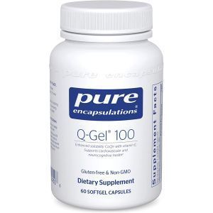 Q-Gel® (Водорастворимый™ Коэнзим Q10), Q-Gel®, Pure Encapsulations, 100 мг, 60 капсул