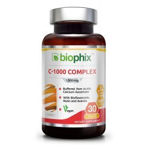 Витамин С, Vitamin C-1000, Biophix, комплекс, 30 таблеток