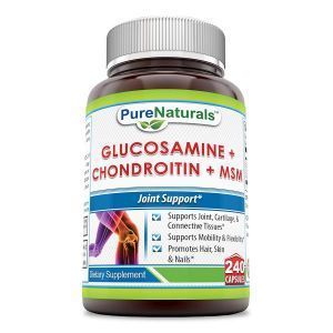 Глюкозамин, хондроитин и МСМ, Glucosamine, Chondroitin and  MSM, Pure Naturals, 240 капсул