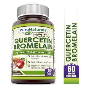 Кверцетин и бромелайн, Quercetin Bromelain, Pure Naturals, 60 вегетарианских капсул