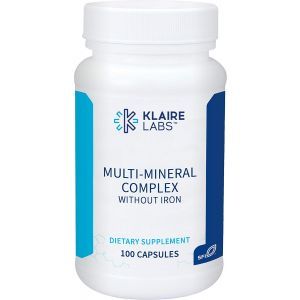Мультиминеральный комплекс без железа, Multi Mineral Complex, Klaire Labs, 100 капсул