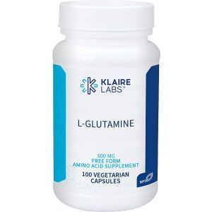 L-глютамин, L-Glutamine, Klaire Labs, 500 мг,100 капсул