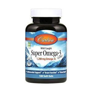 Рыбий жир, Super Omega·3, Carlson Labs, 1200 мг, 100 капсул
