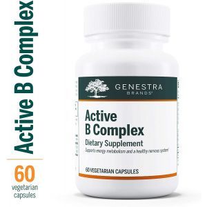 Комплекс витаминов группы В, Active B Complex, Genestra Brands, 60 вегетарианских капсул