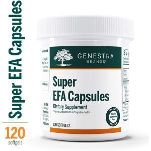 Поддержка сердечно-сосудистой и нервной системы, мозга, глаз, Super EFA, Genestra Brands, 120 капсул