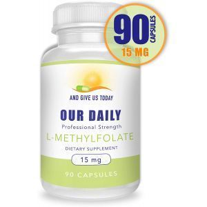 L-метилфолат, L-Methylfolate, Our Daily Vites, 15 мг, 90 вегетарианских капсул