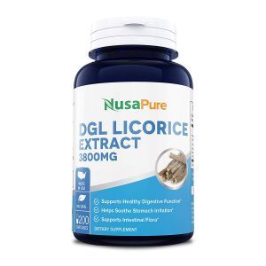 Корень солодки, экстракт, DGL Licorice, NusaPure, 3800 мг, 200 капсул