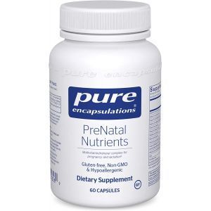 Мультивитамины для беременных, PreNatal Nutrients, Pure Encapsulations, 60 капсул
