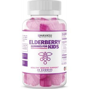 Бузина, поддержка иммунитета,  Elderberry Gummies for Kids, Havasu Nutrition, для детей, 50 мг 60 жевательных конфет