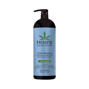Шампунь, тройное увлажнение, Triple Moisture Herbal Shampoo, Hempz, 1 л.