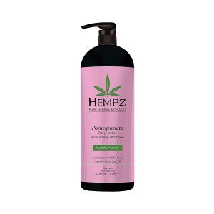 Увлажняющий шампунь для волос, гранат, Pomegranate Herbal Shampoo, Hempz, 1 л.