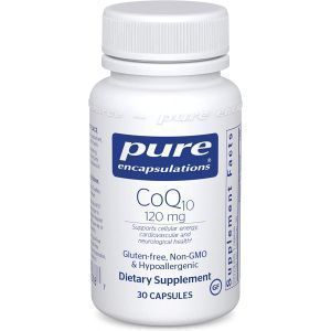 Коэнзим Q10, CoQ10, Pure Encapsulations, 120 мг, 30 капсул