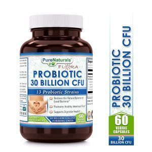 Пробиотики, Probiotic, Pure Naturals, 30 млрд КОЕ,  13 штаммов, 60 вегетарианских капсул