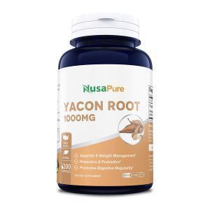 Якон, экстракт корня, Yacon Root, NusaPure, 1000 мг, 200 капсул