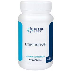 L-триптофан, L-Tryptophan, Klaire Labs, 2000 мг, 90 капсул