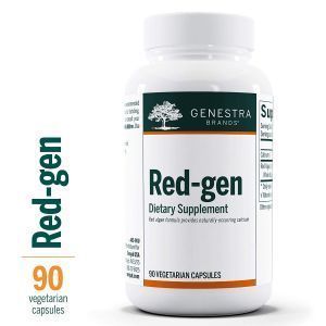 Красные водоросли, Red-gen, Genestra Brands, 90 вегетарианских капсул