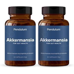 Аккермансия, Akkermansia, Pendulum, пробиотик для здоровья кишечника, 2 банки по 30 капсул