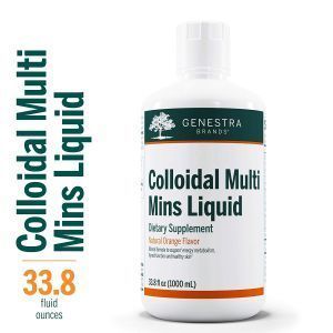 Минеральный комплекс, IColloidal Multi Mins Liqui, Genestra Brands, апельсиновый вкус, 1000 мл (1л)