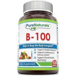 Комплекс В-100, B-100 Complex, Pure Naturals, 120 таблеток