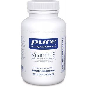 Витамин Е (со смешанными токоферолами), Vitamin E (with mixed tocopherols), Pure Encapsulations, 180 капсул