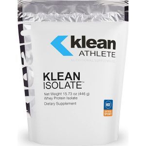 Изолят сывороточного протеина, Klean Isolate, Klean Athlete, для спортсменов, без вкуса, 446 г
