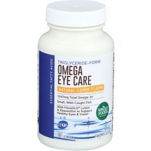 Омега-3 для здоровья глаз, Omega Eye Care, Whole Foods Market, вкус лимона, 60 гелевых капсул