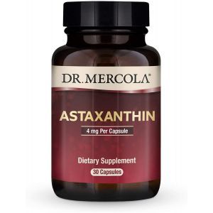 Астаксантин, Astaxanthin, Dr. Mercola, 4 мг, 30 капсул
