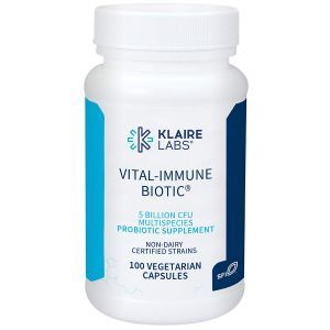 Пробиотики для иммунной системы, Vital-Immune Biotic, Klaire Labs, 5 млрд КОЕ, 100 вегетарианских капсул
