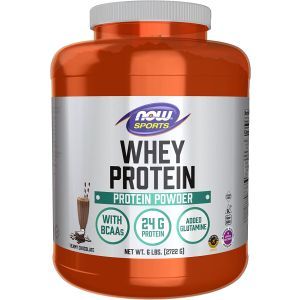 Сывороточный протеин, Whey Protein, Now Foods, Sports, сливочный шоколад, 2722 г
